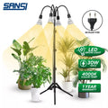 SANSI 30W x 4PCS LED Grow Light Bulb 4000K Daylight Full Spectrum E27 With 360° Adjustable Gooseneck + Tripod Stand